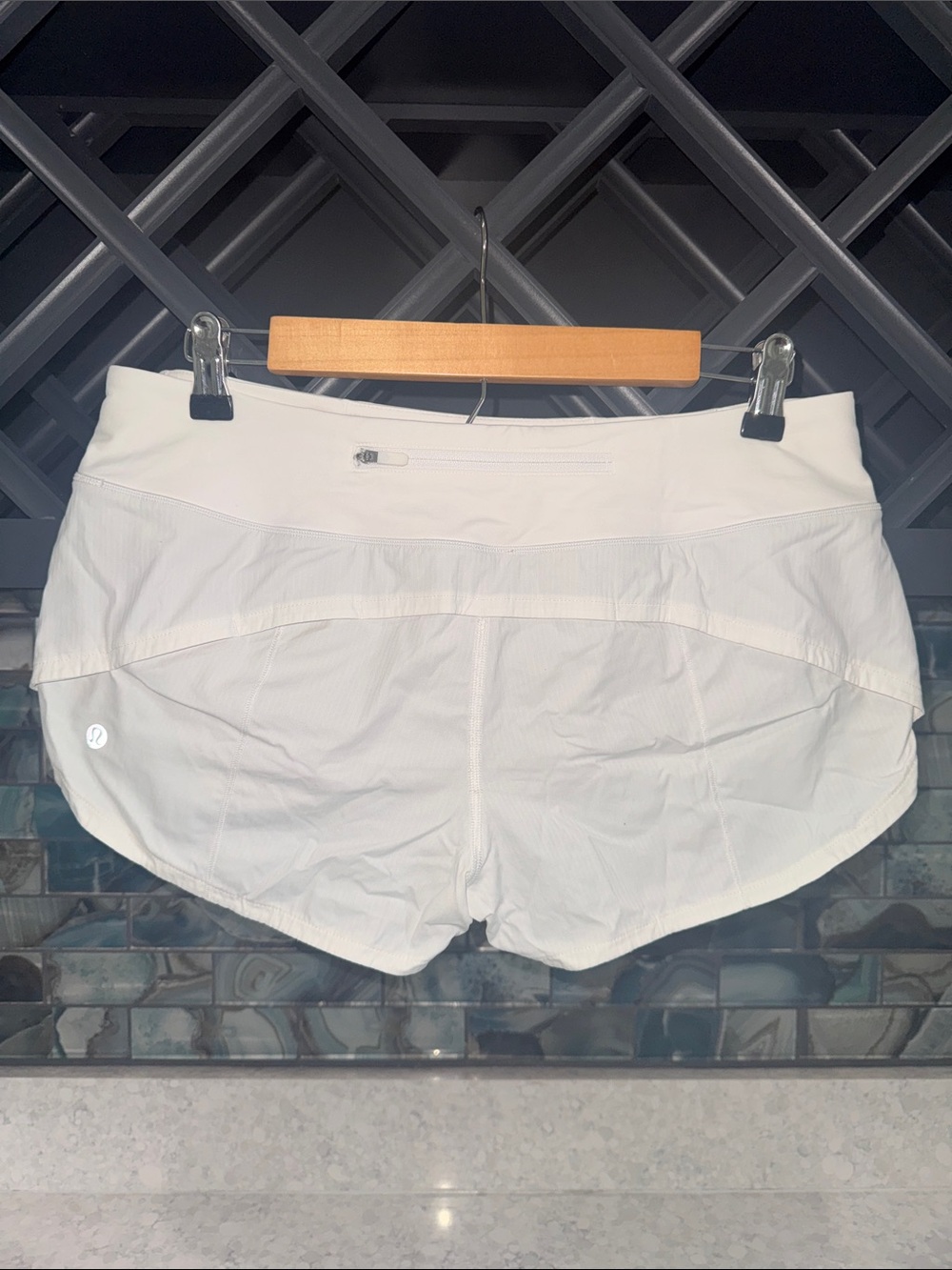 lululemon athletica White Performance Running Shorts - Picture 2 of 2